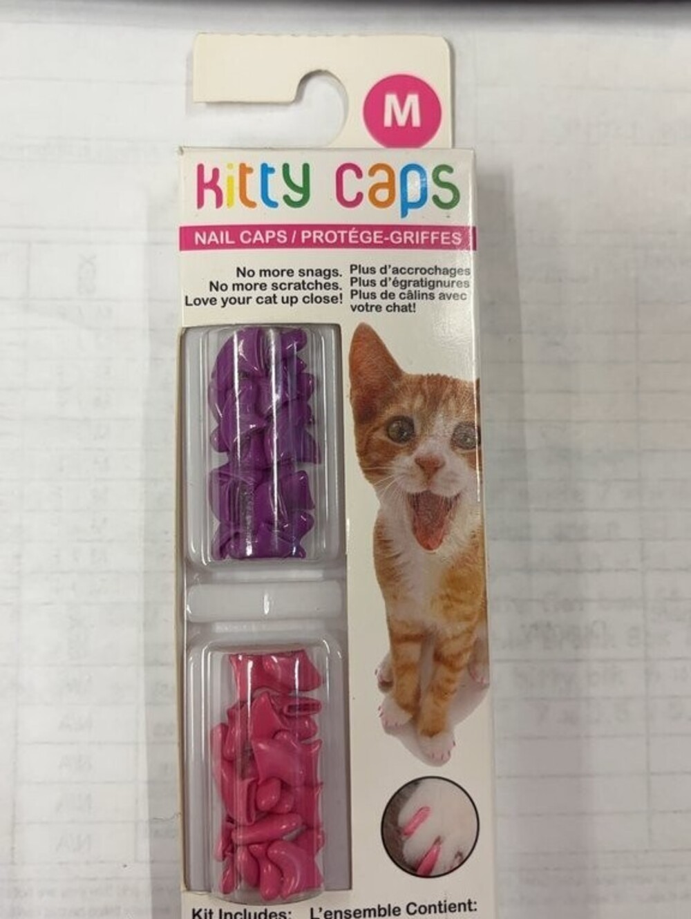 Kitty Caps Nail Caps for Cats - Medium Size